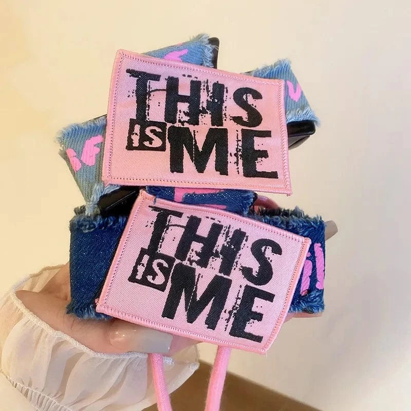 B.Y. Acrylic Braided Rope Hair Claw Clip