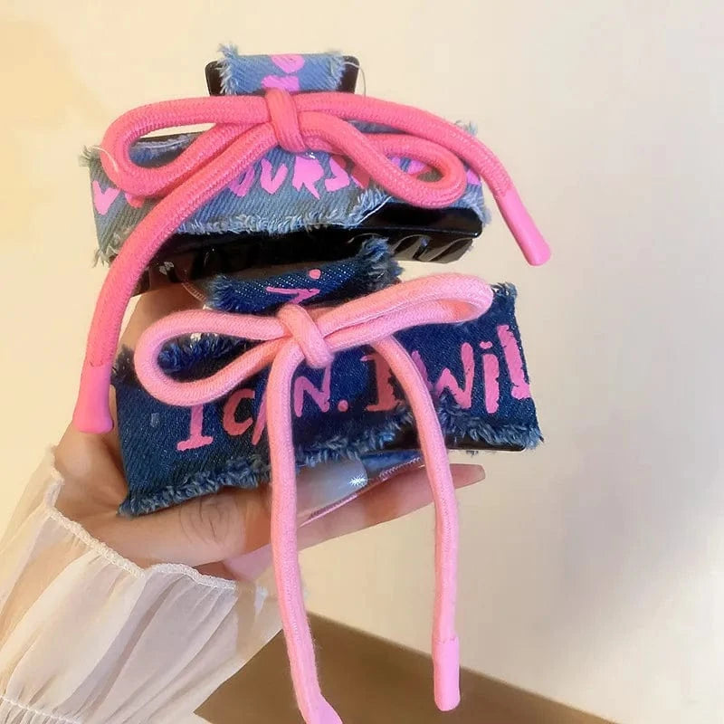 B.Y. Acrylic Braided Rope Hair Claw Clip