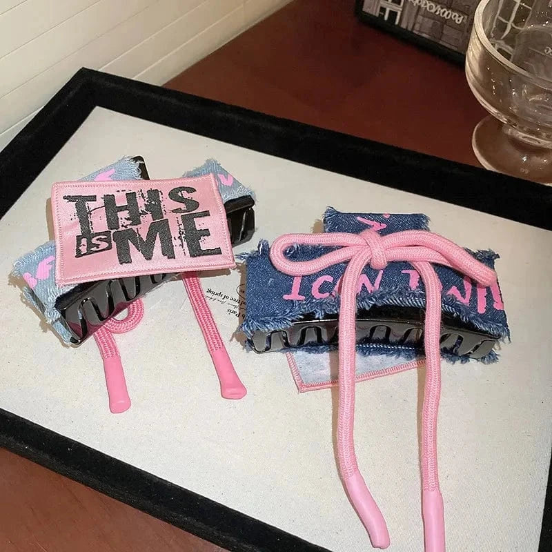 B.Y. Acrylic Braided Rope Hair Claw Clip