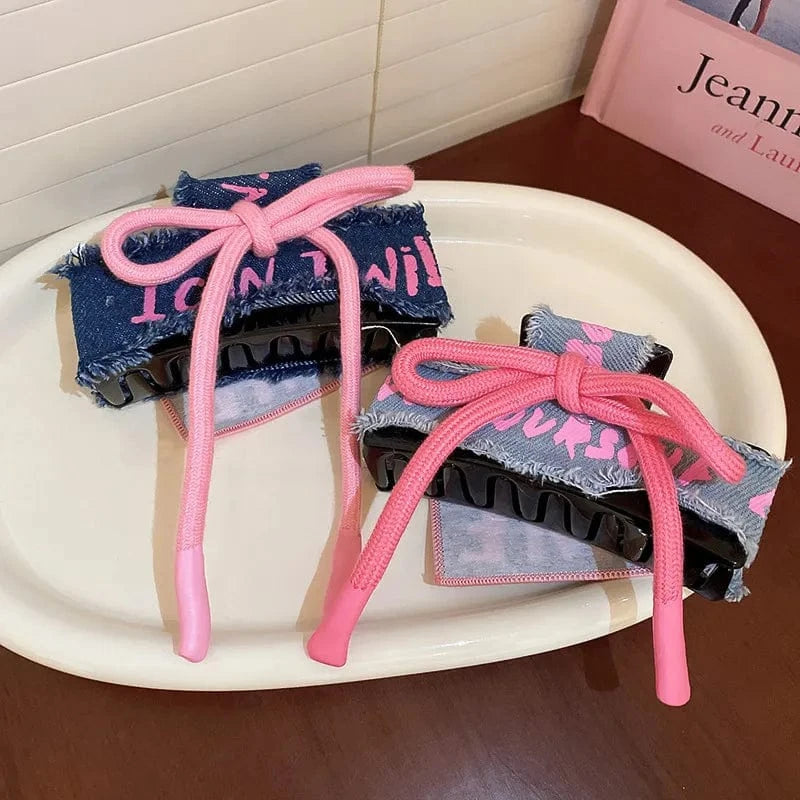 B.Y. Acrylic Braided Rope Hair Claw Clip