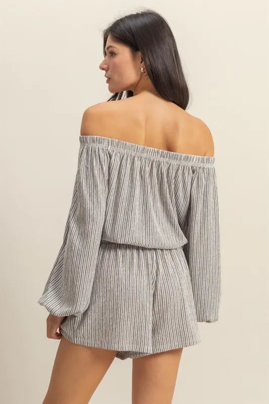 HYFVE Off Shoulder Top and Shorts Set - Fashorio