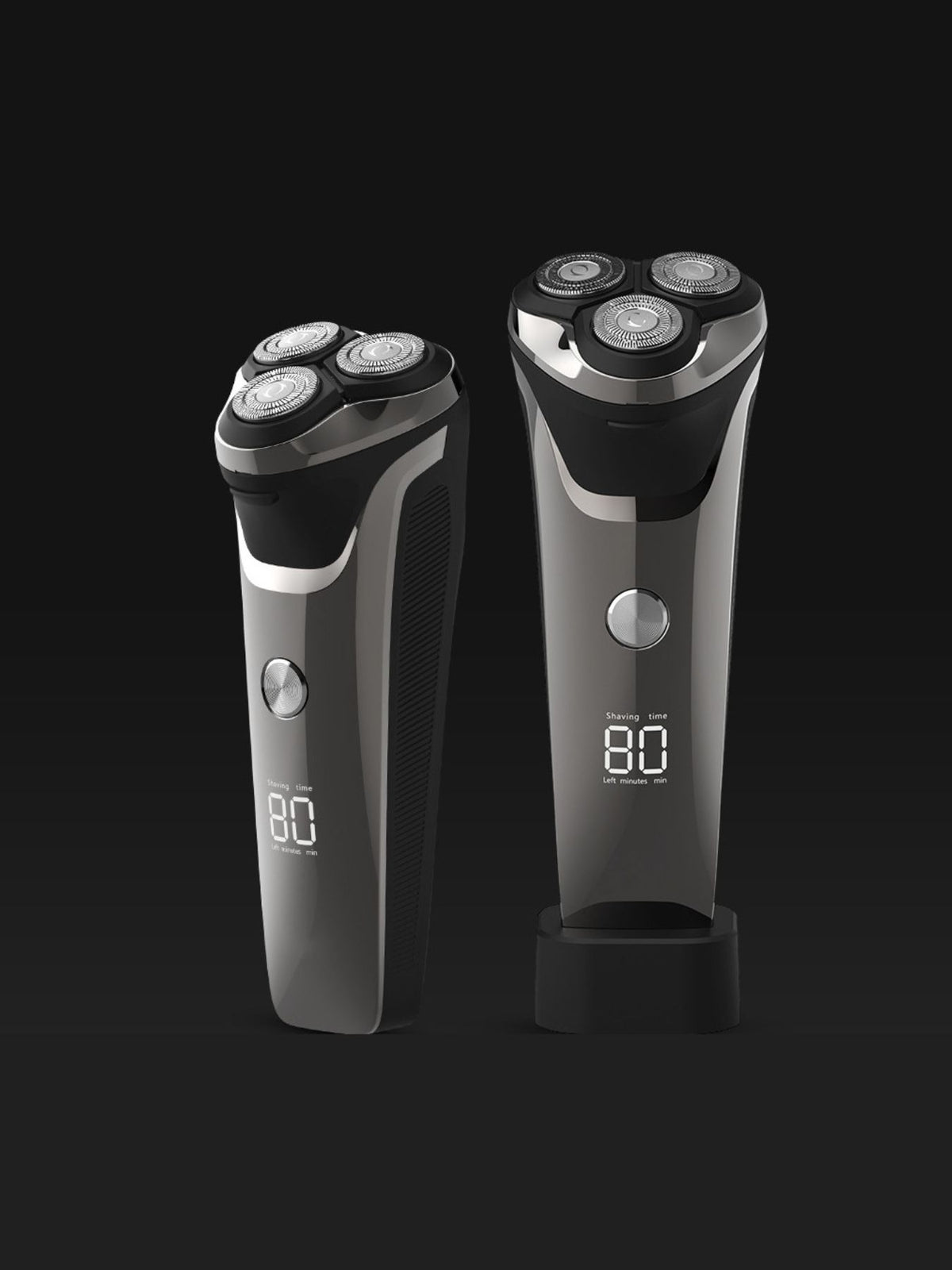 Waterproof rotary shaver body detail