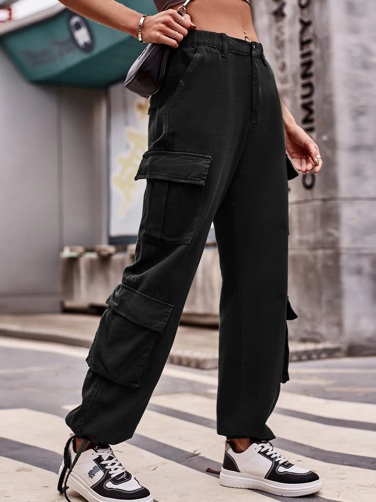 Cargo jeans full outfit view