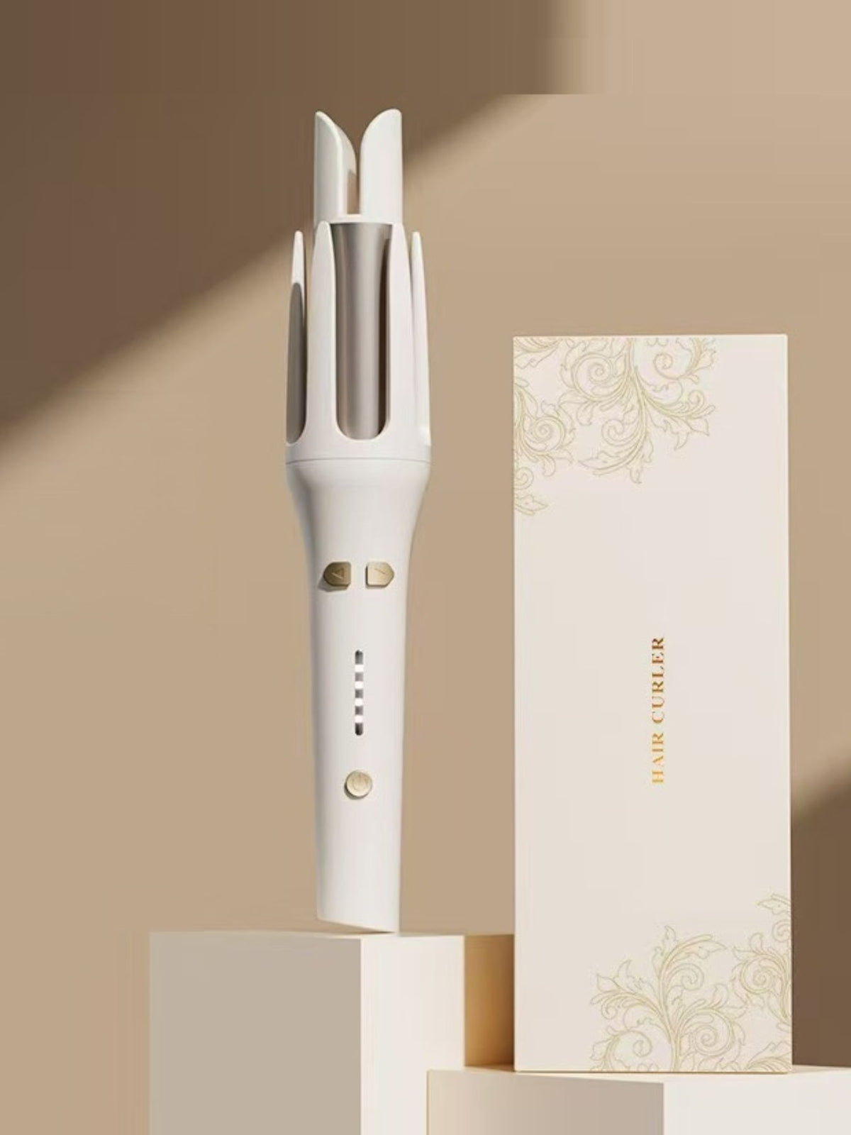 Full view of automatic curling iron