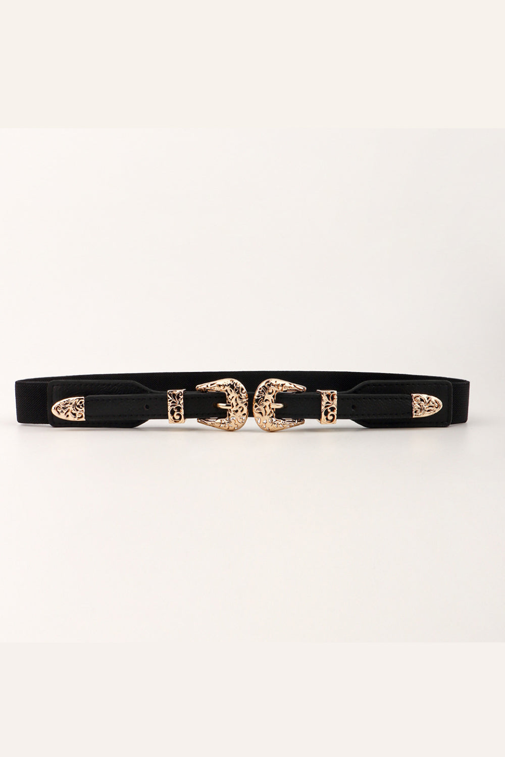 Double Buckle Elastic Belt - Fashorio