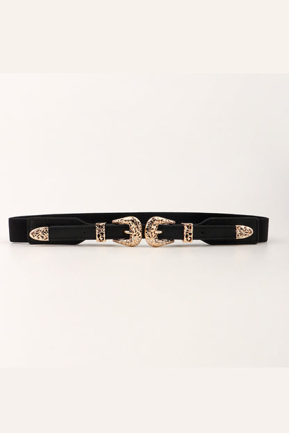 Double Buckle Elastic Belt - Fashorio