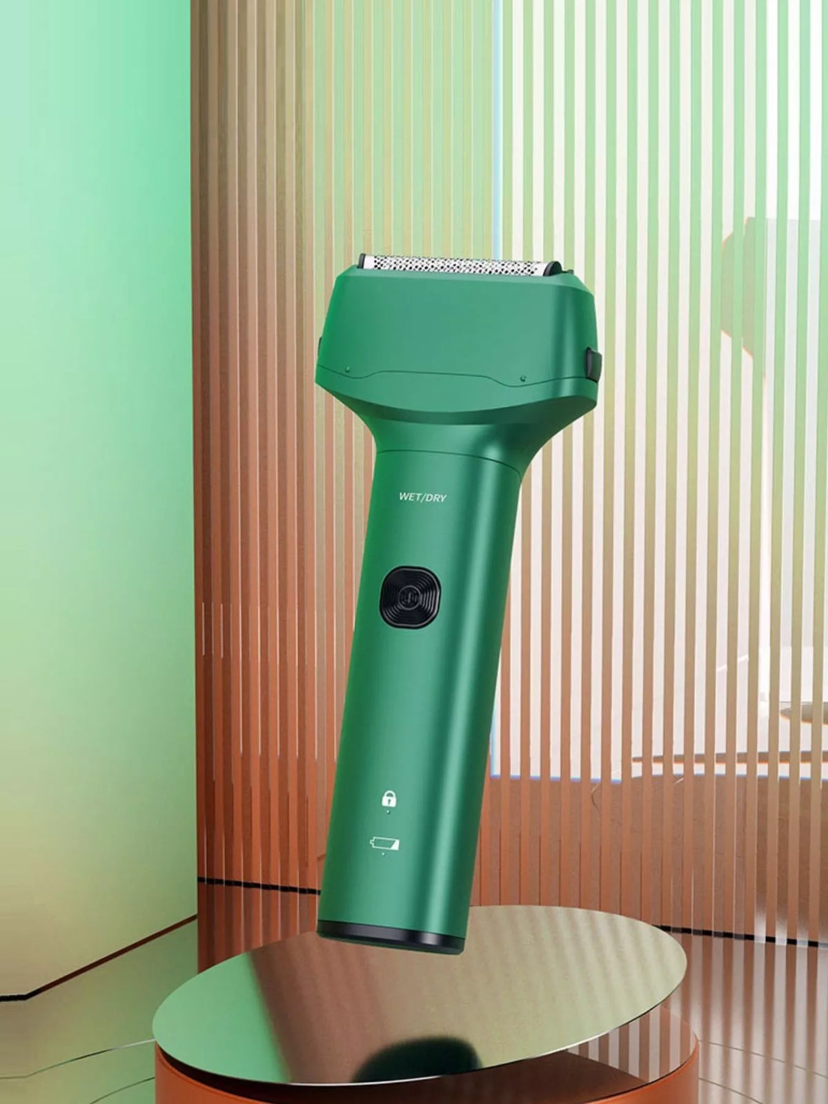 Portable shaver held in hand