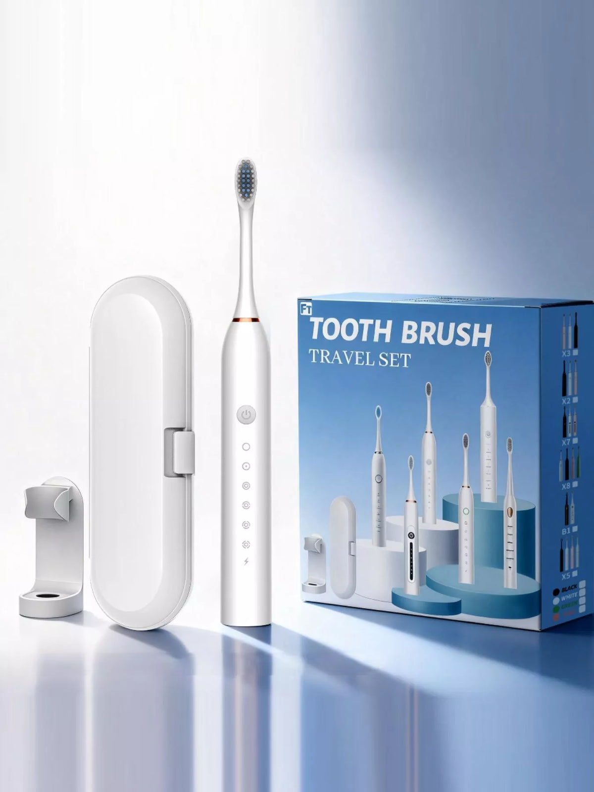 Electric toothbrush side profile