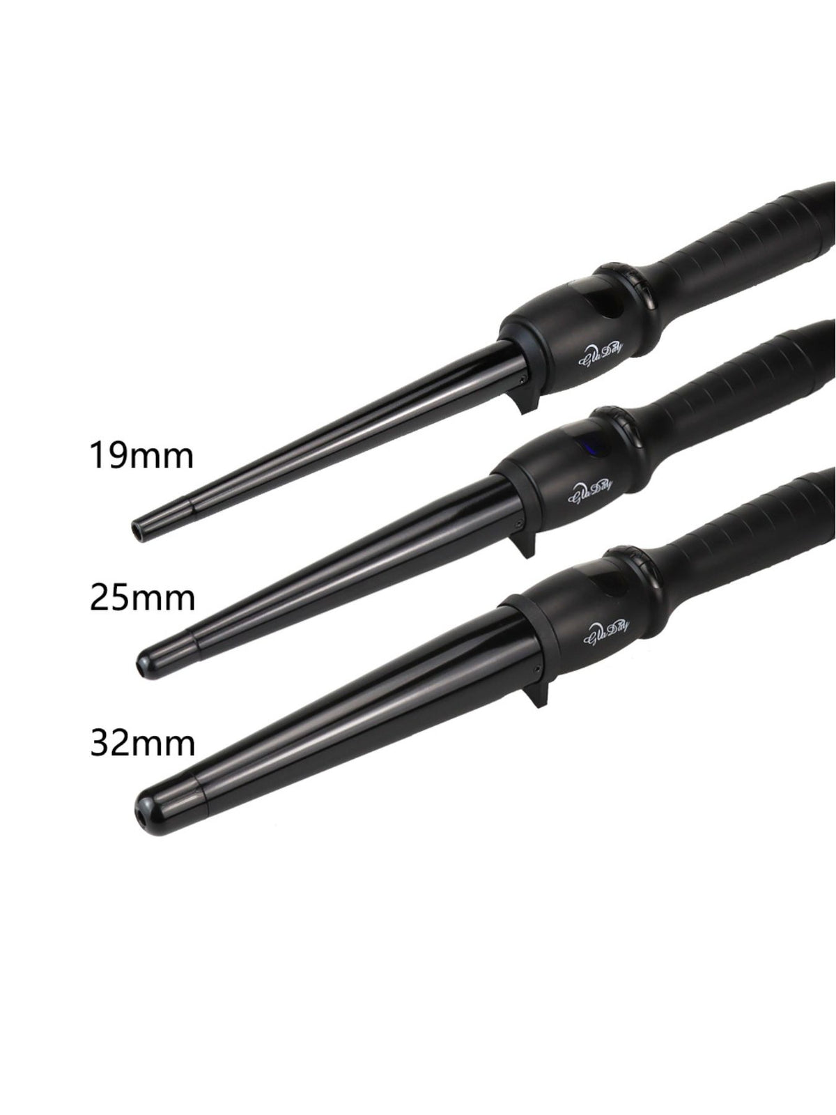 Curling iron temperature display detail