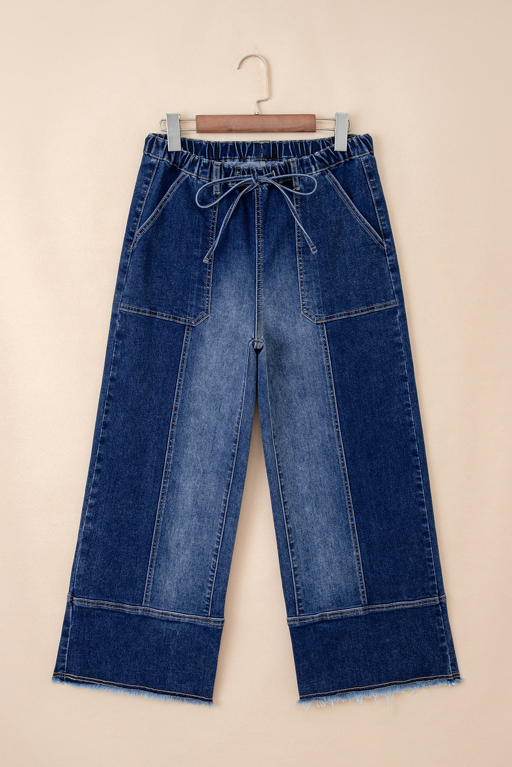 Gray wide leg jeans casual everyday look