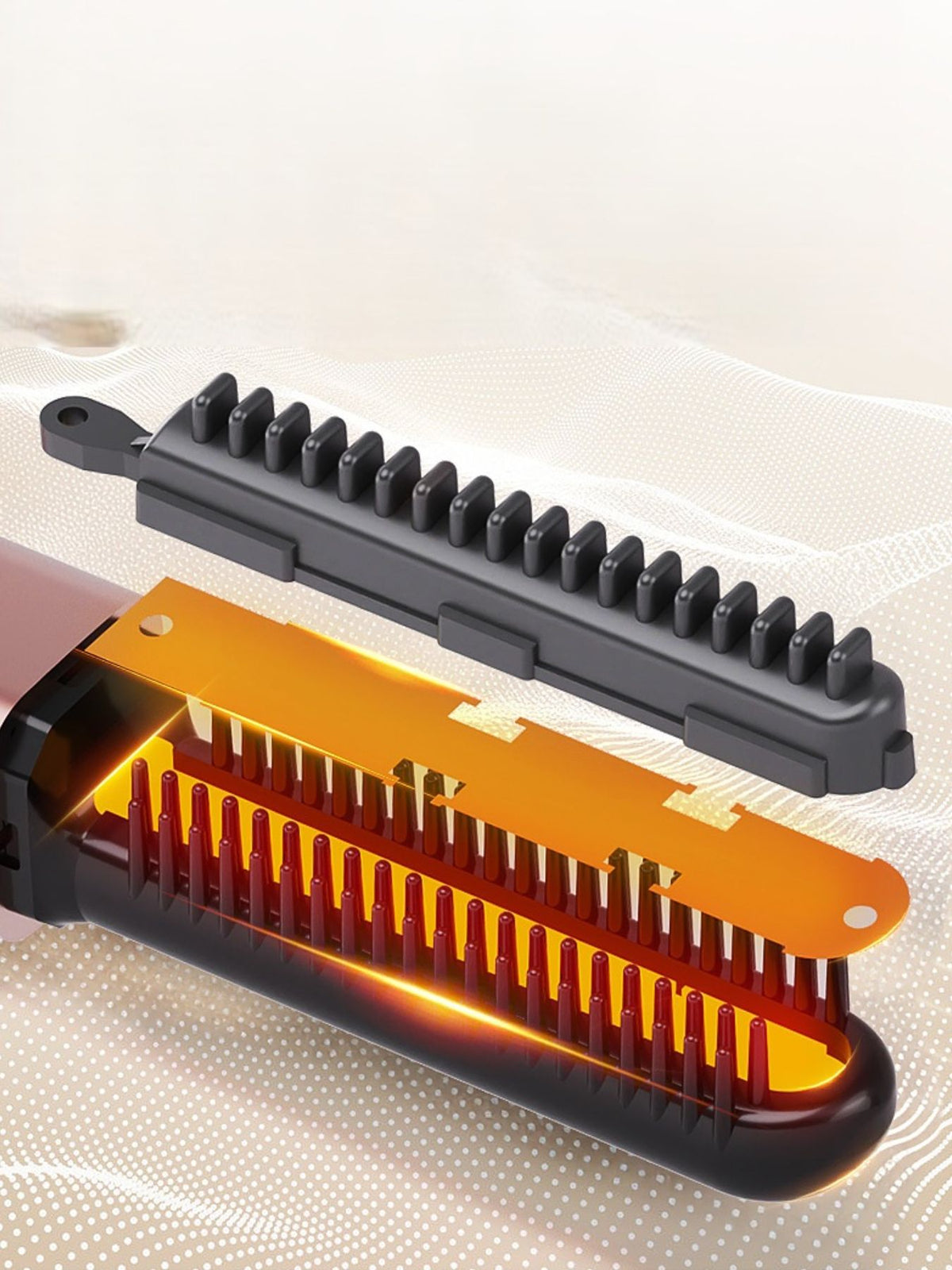 Straightening comb power control and grip