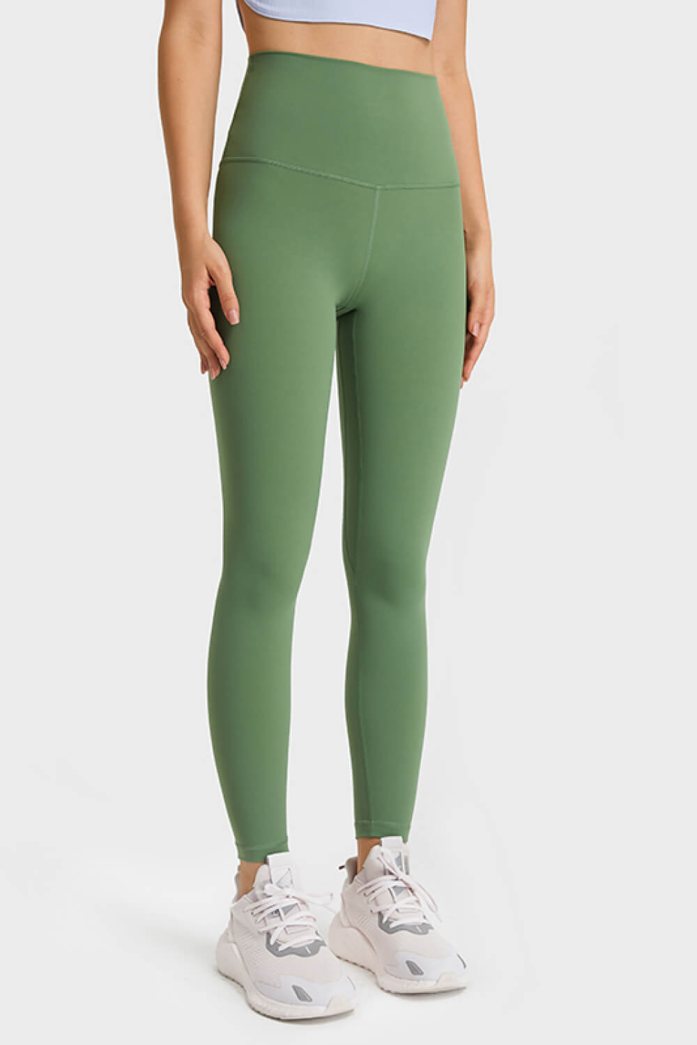 Ultra Soft High Waist Leggings side view on model