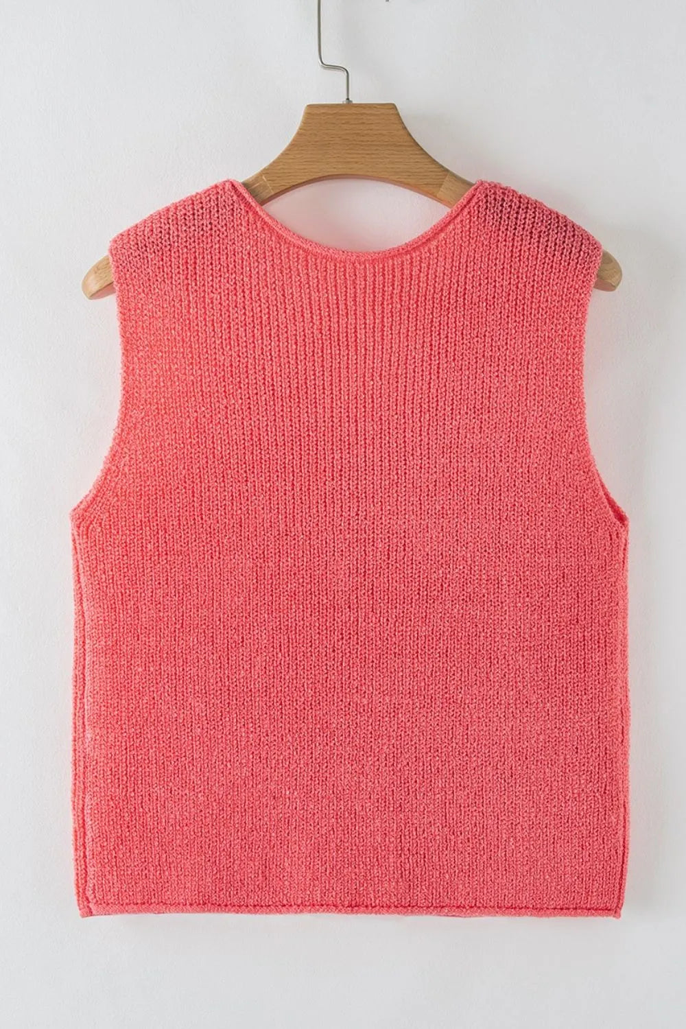 Double Tie V Neck Sweater Vest - Fashorio