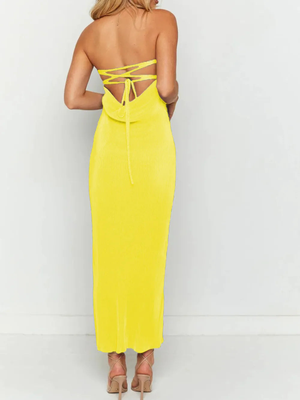 Lace-Up Back Maxi Dress, view 30