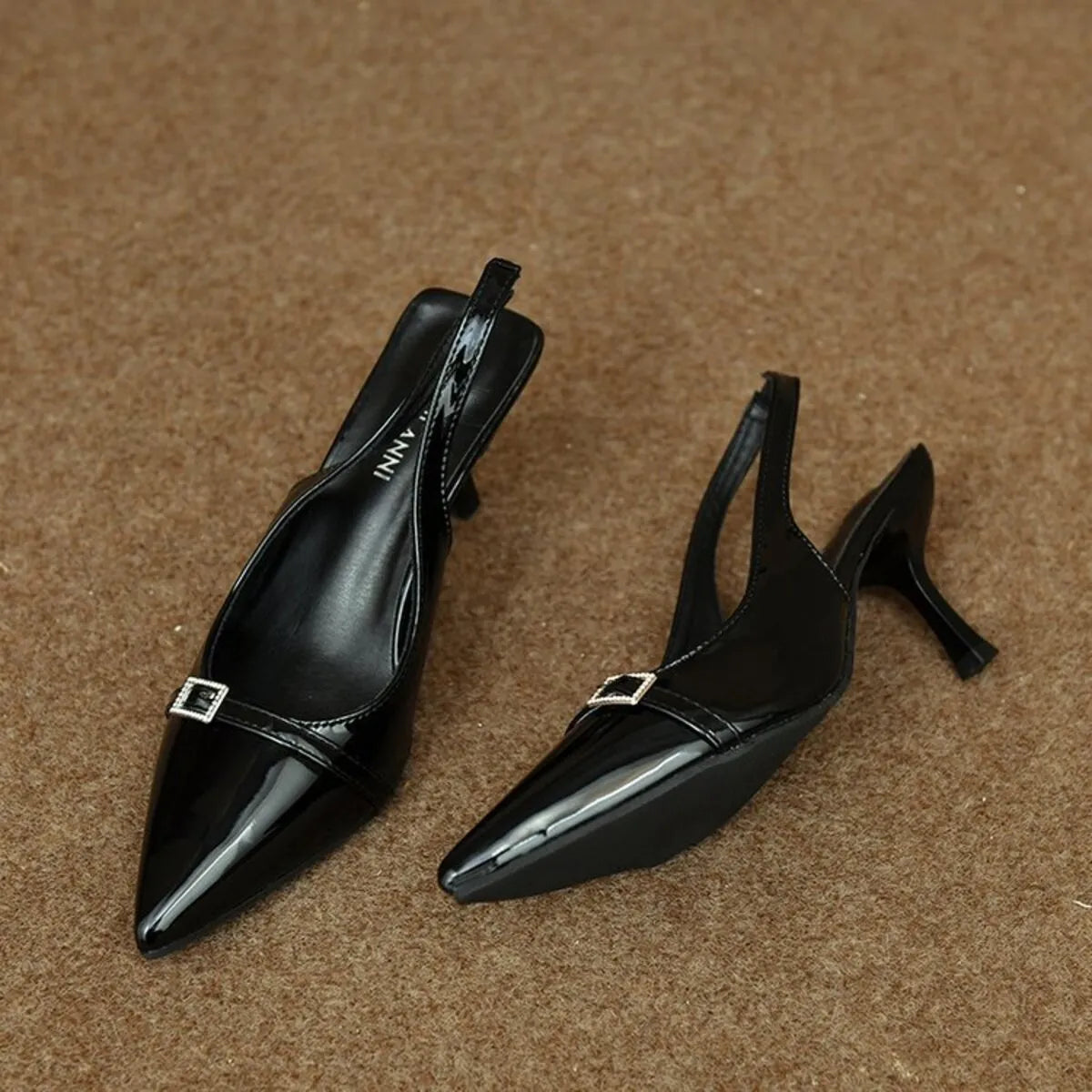 Pointed Toe Slingback Pumps - Fashorio