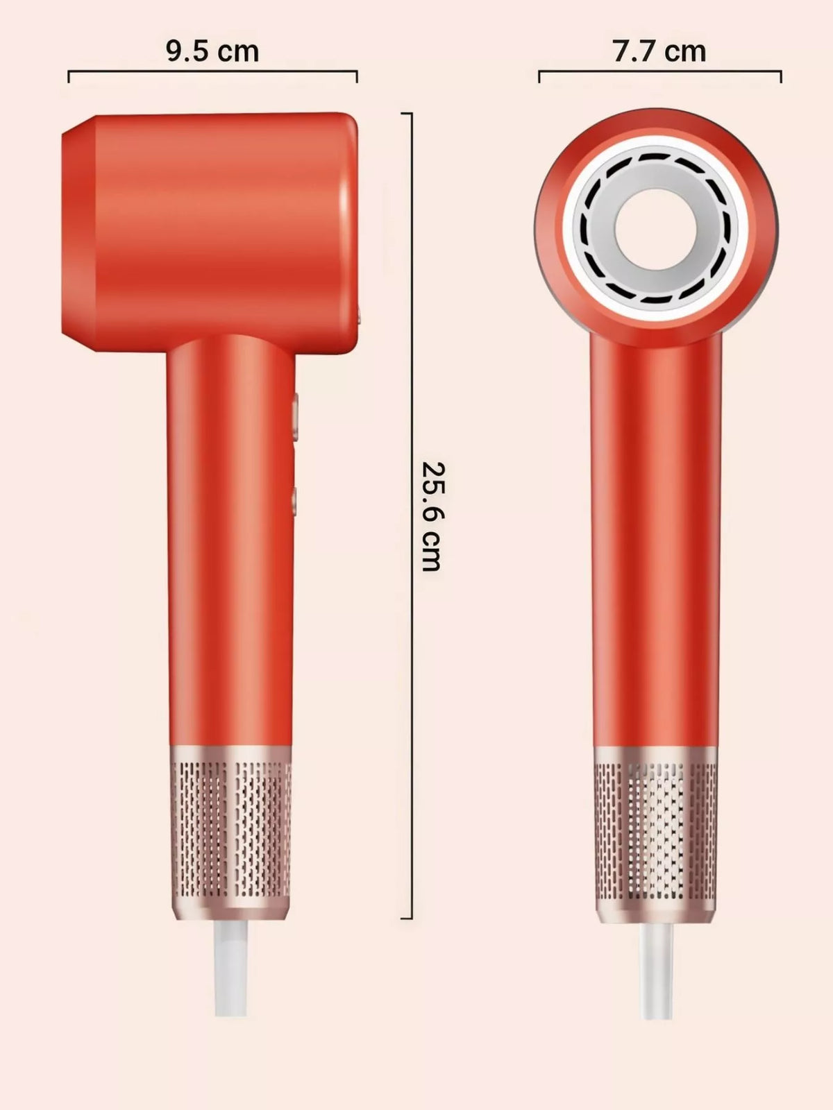 Hair dryer complete view