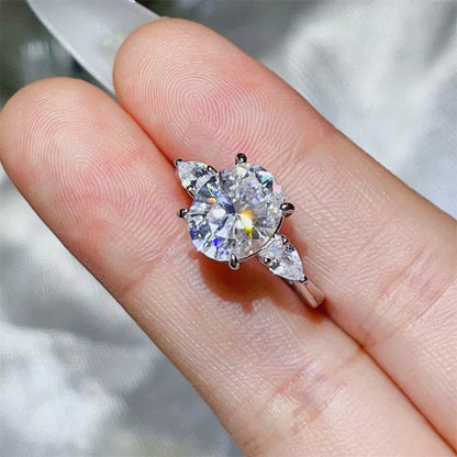 3 Carat Moissanite 925 Sterling Silver Ring - Fashorio