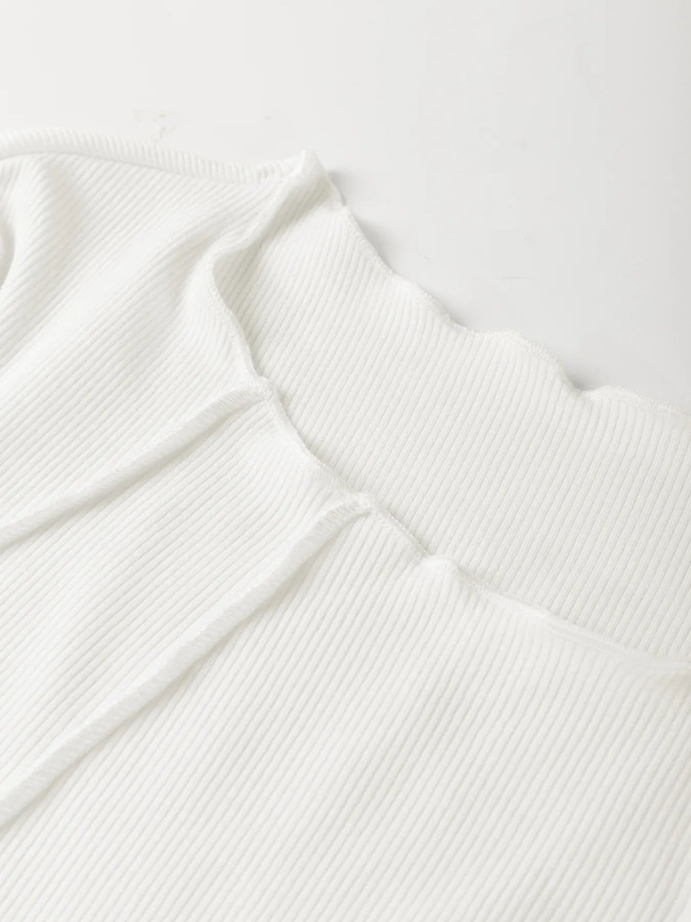 Exposed Seam Slim Fit Long Sleeve Top - Fashorio