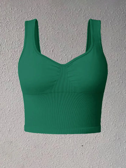 Wide Strap Active Tank - Fashorio