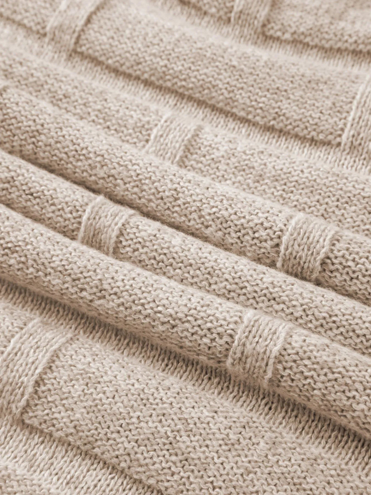 textured knit open front cardigan with pockets full length view