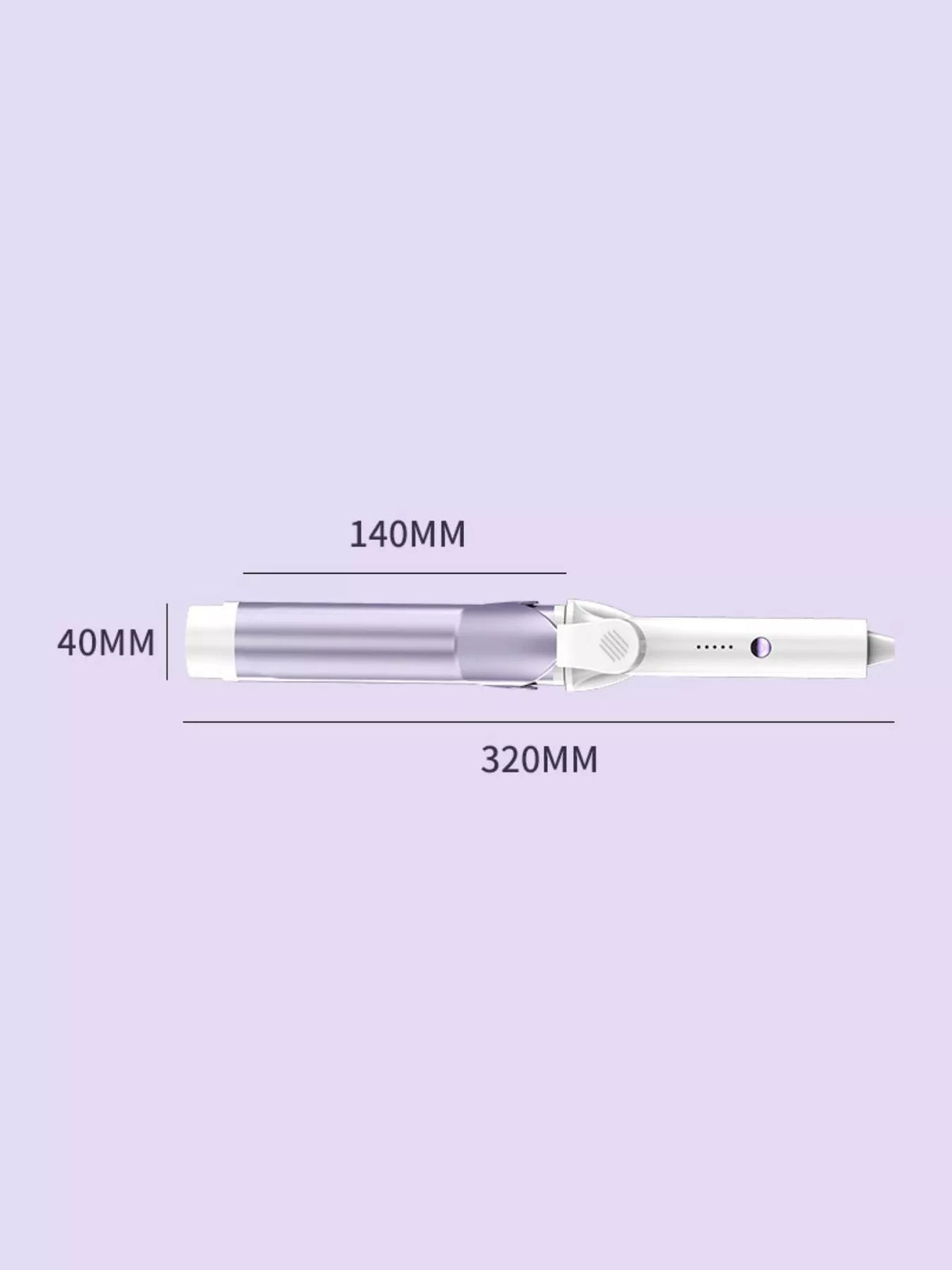Curling iron with anti scald tip detail