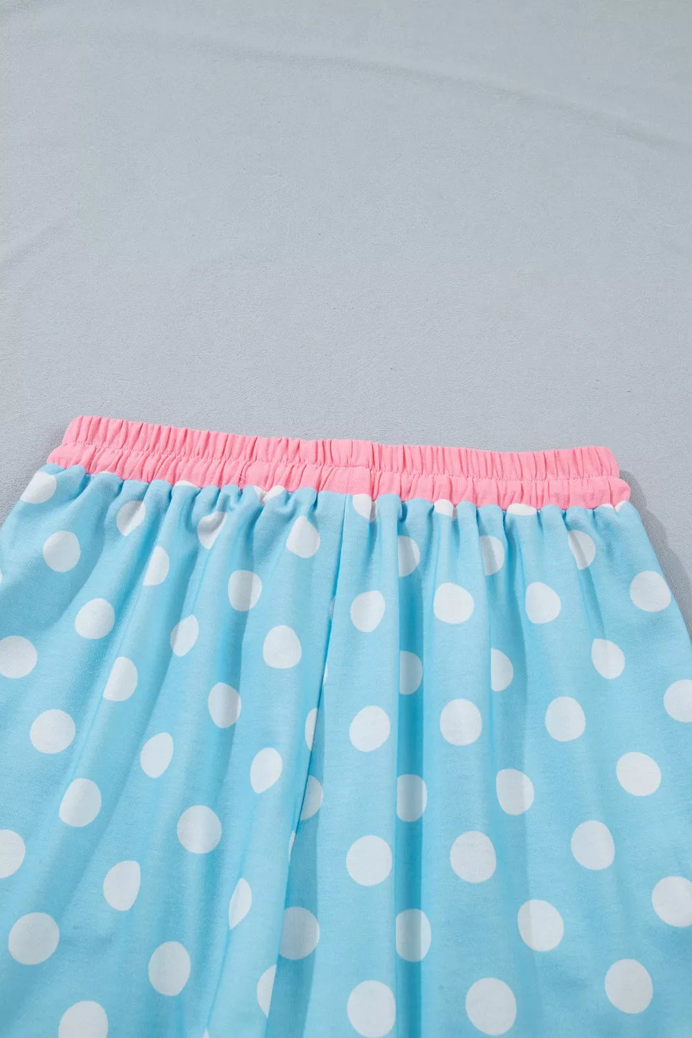 Coordinated polka dot set full outfit styling