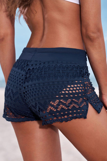 Full Size Drawstring Waist Swim Shorts - Fashorio