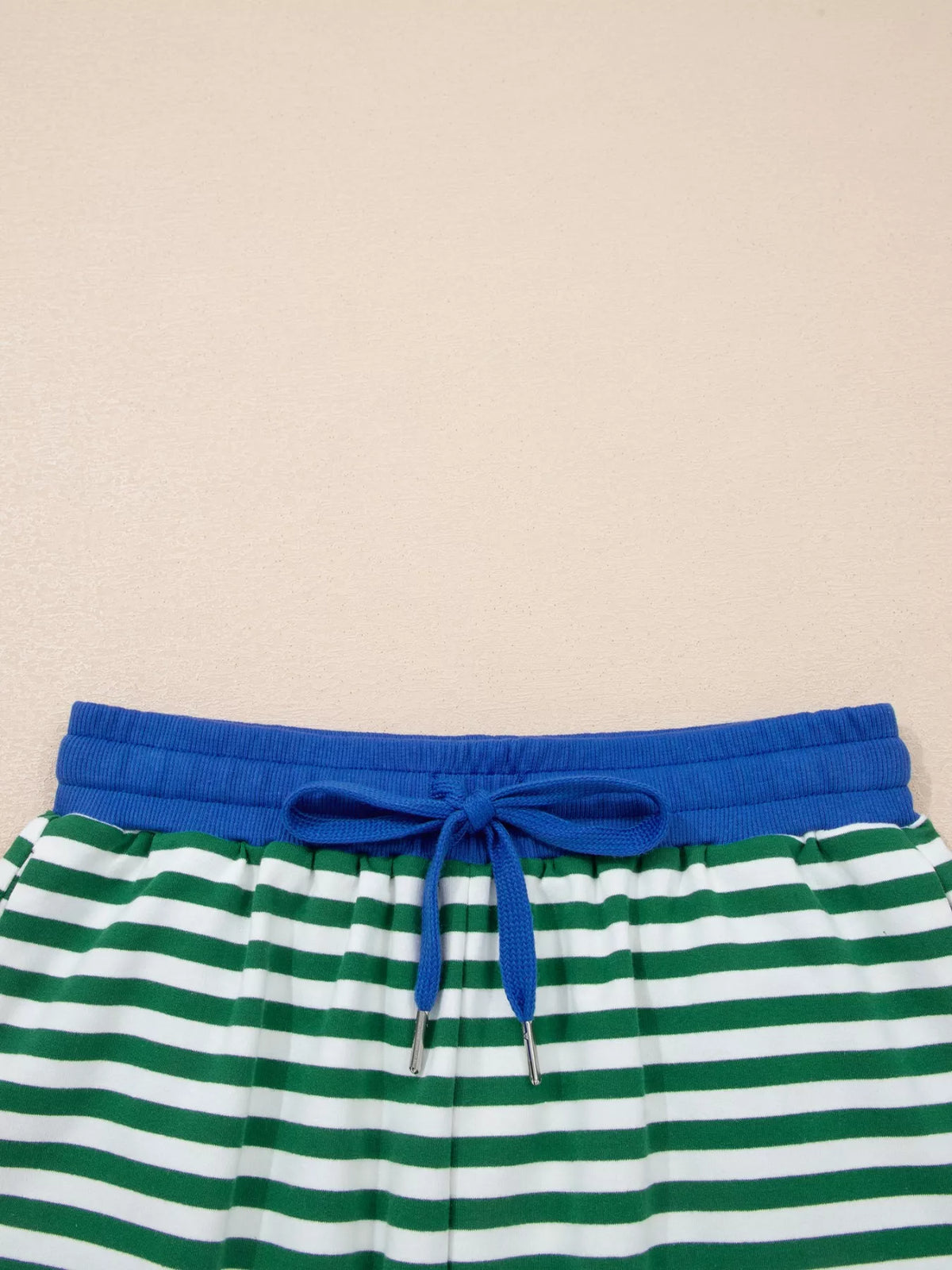 Stripe boxy tee and shorts styling angle