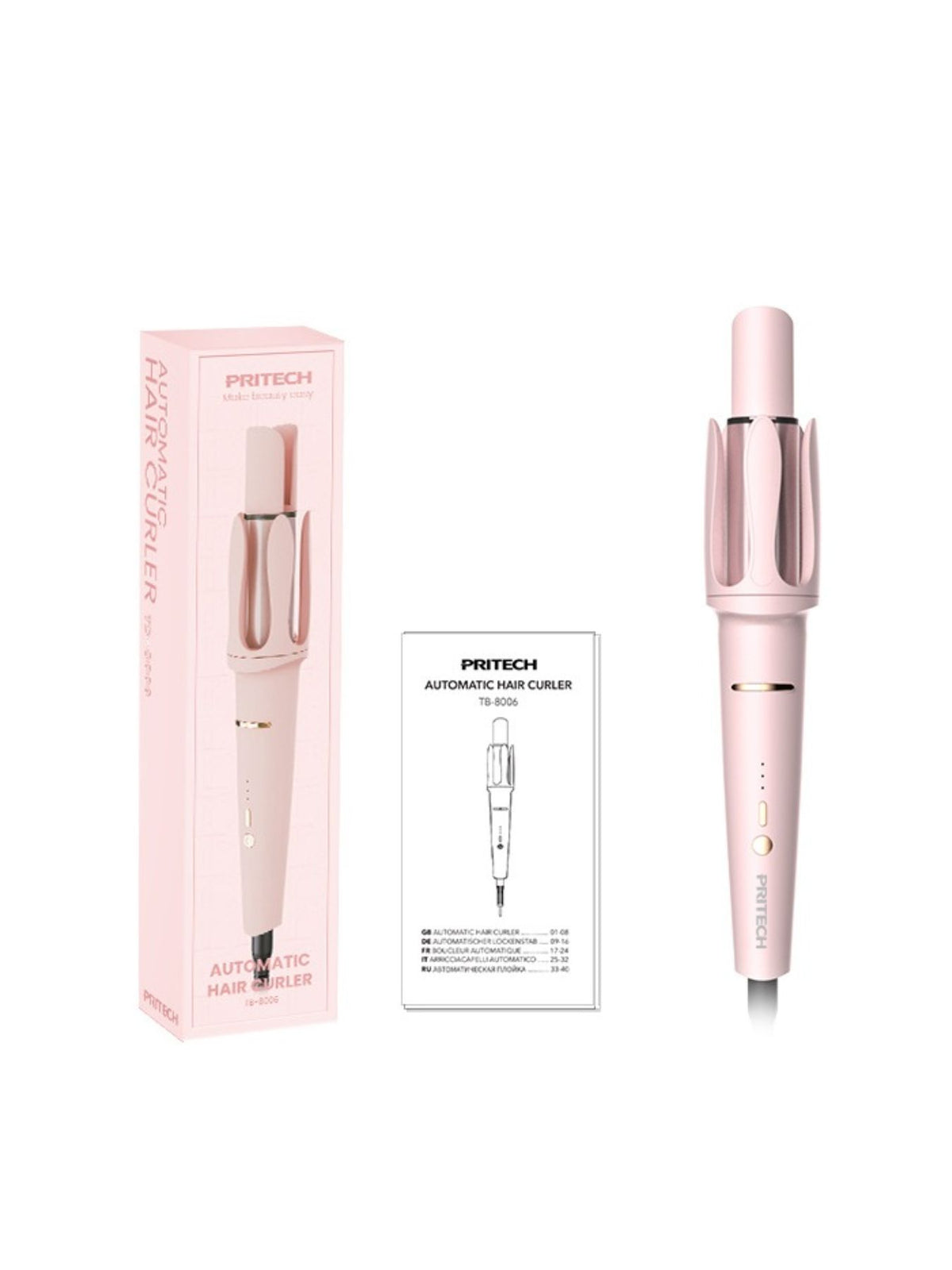 Curling iron side profile