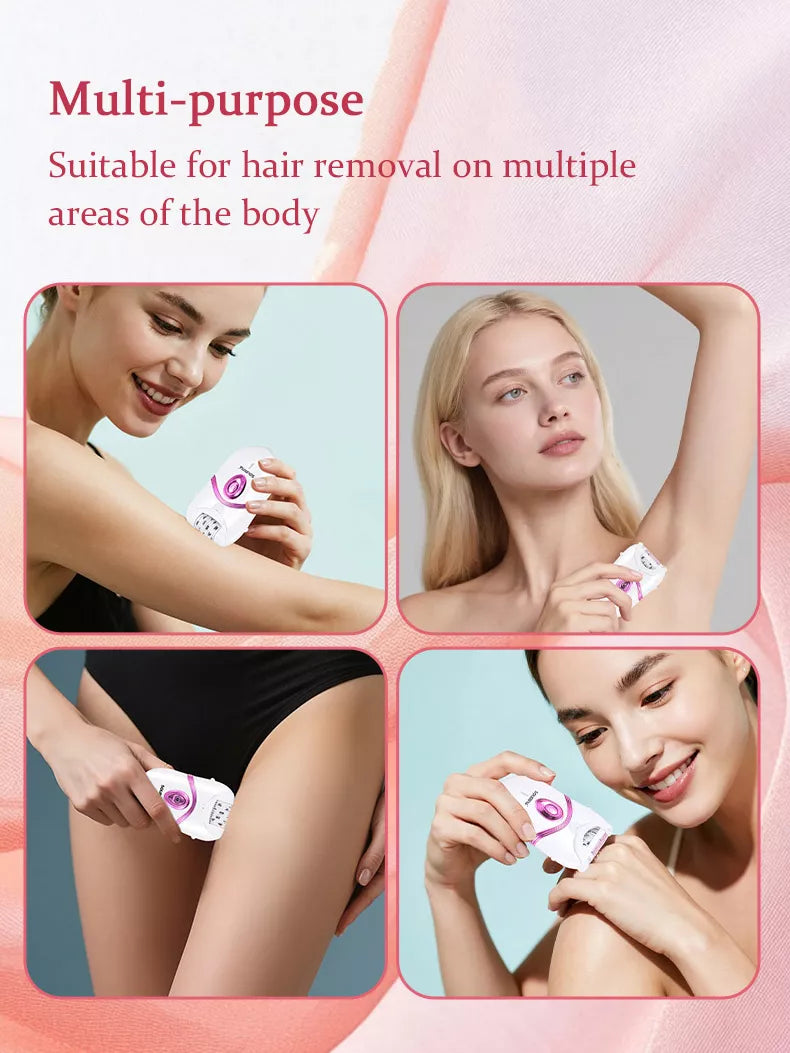 Cordless hair remover side profile