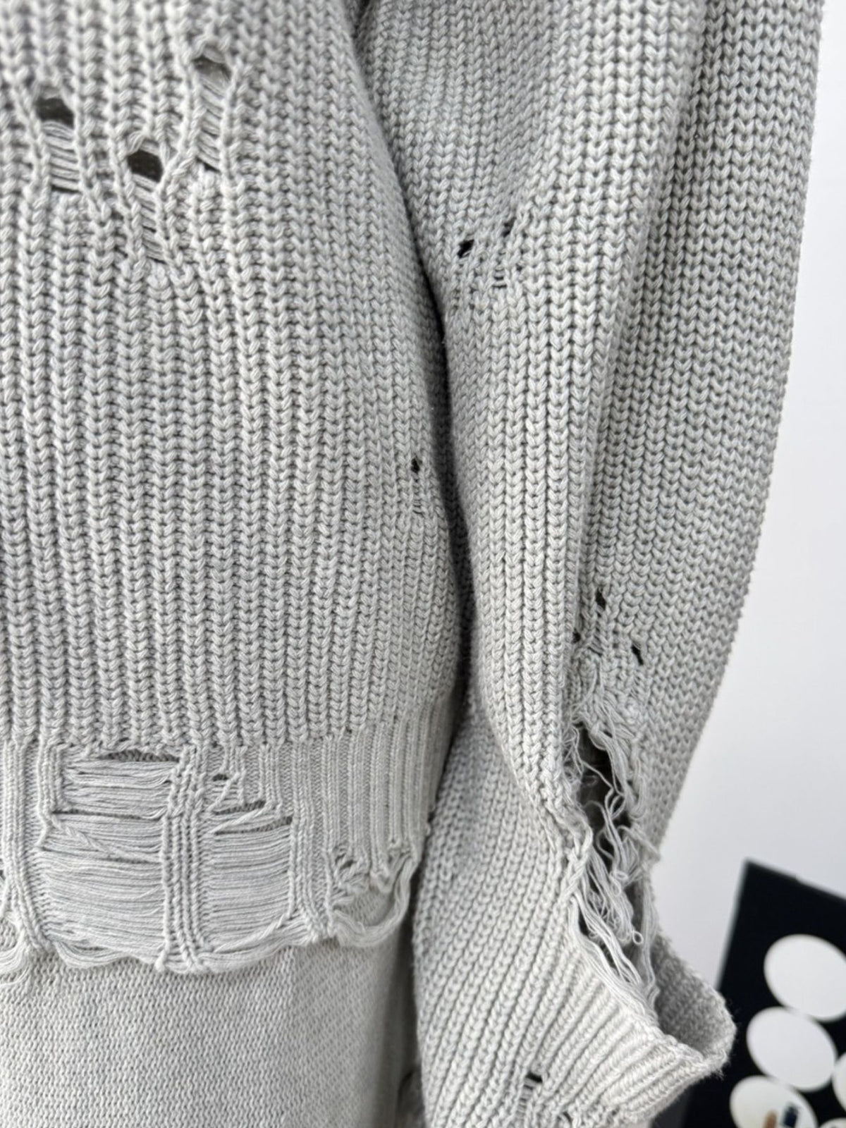 Distressed Sweater and Skirt Two Piece Set, view 21