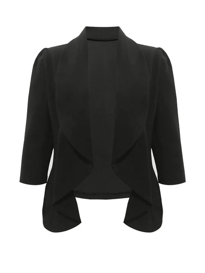 Three-Quarter Sleeve Blazer - Fashorio