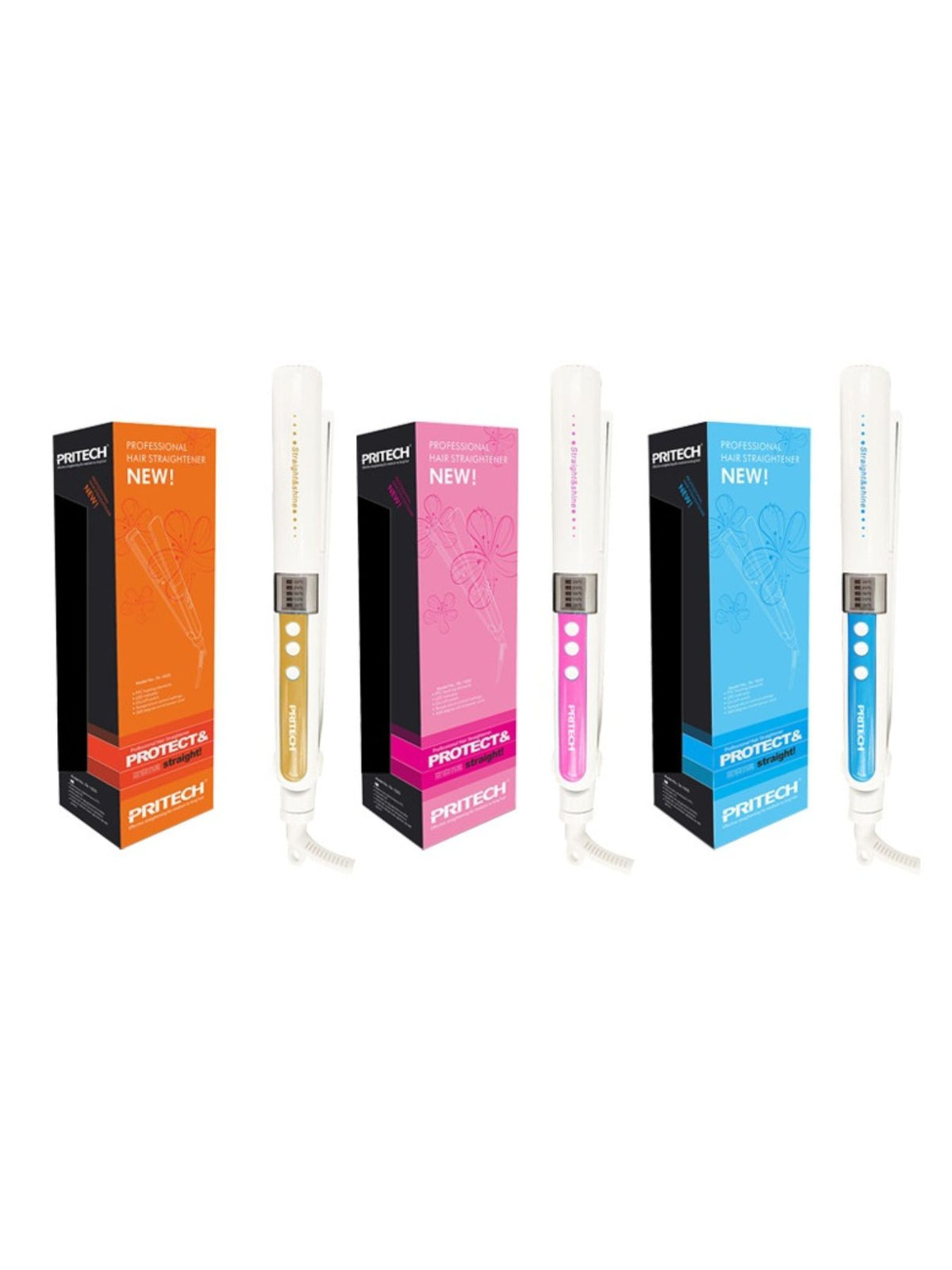 Flat iron temperature control display