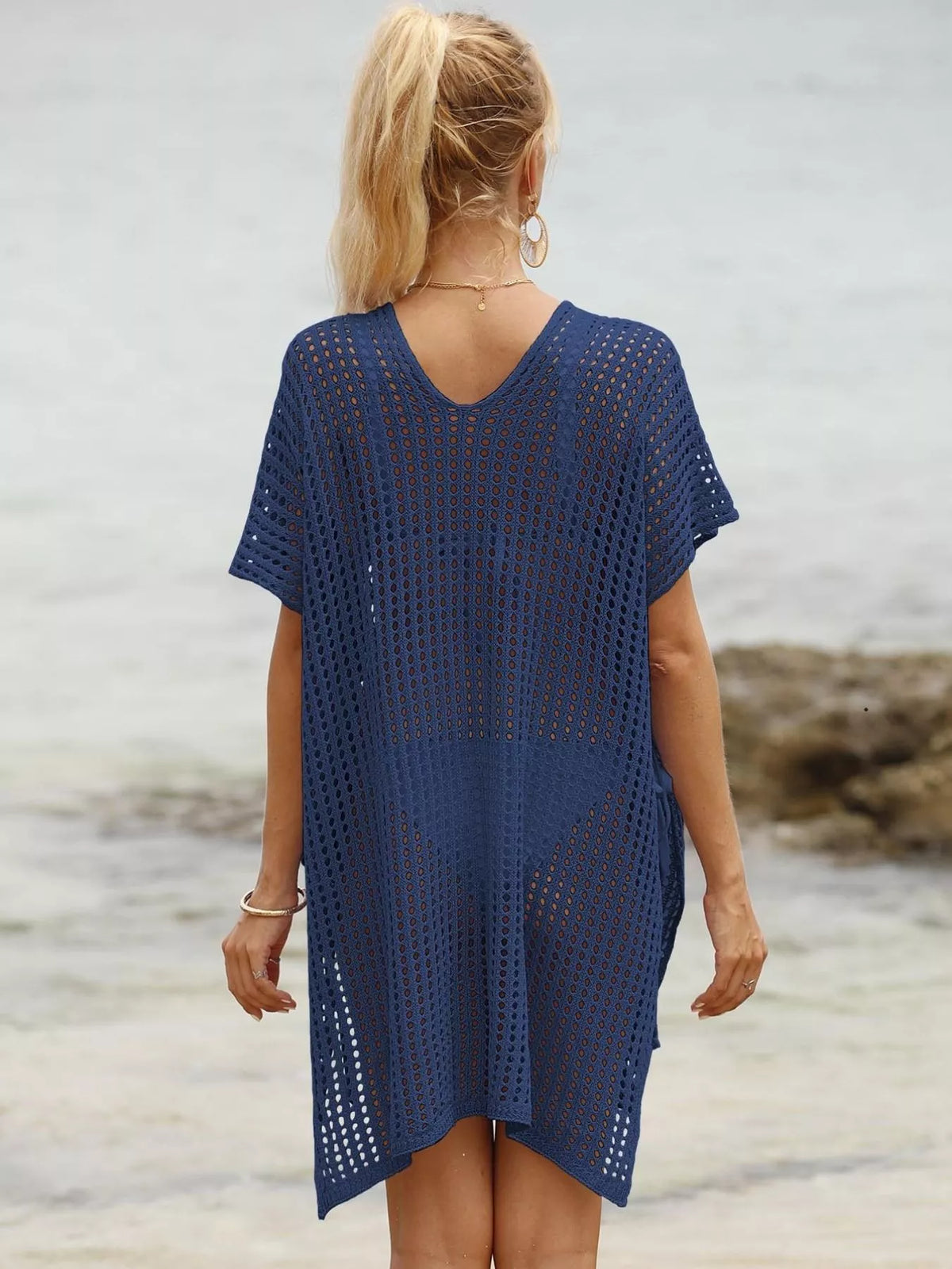 Pink cover up dress view