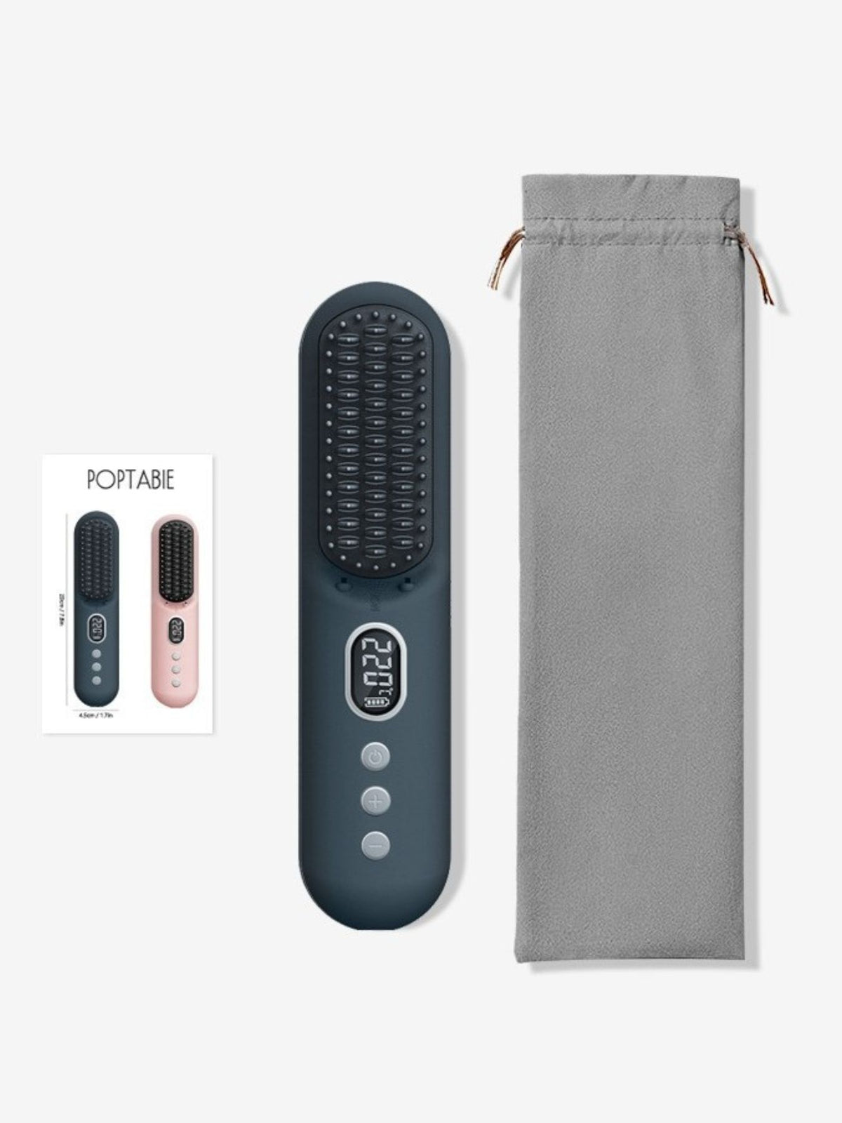 Straightening comb blush pink color