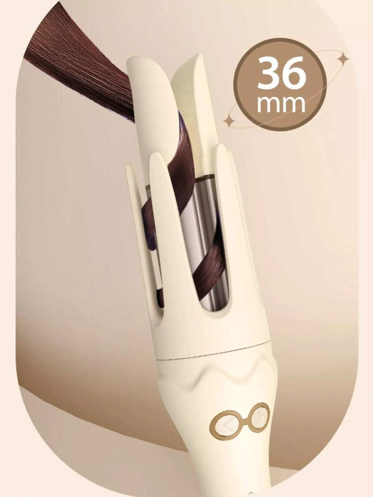 Curling wand shaping a curl