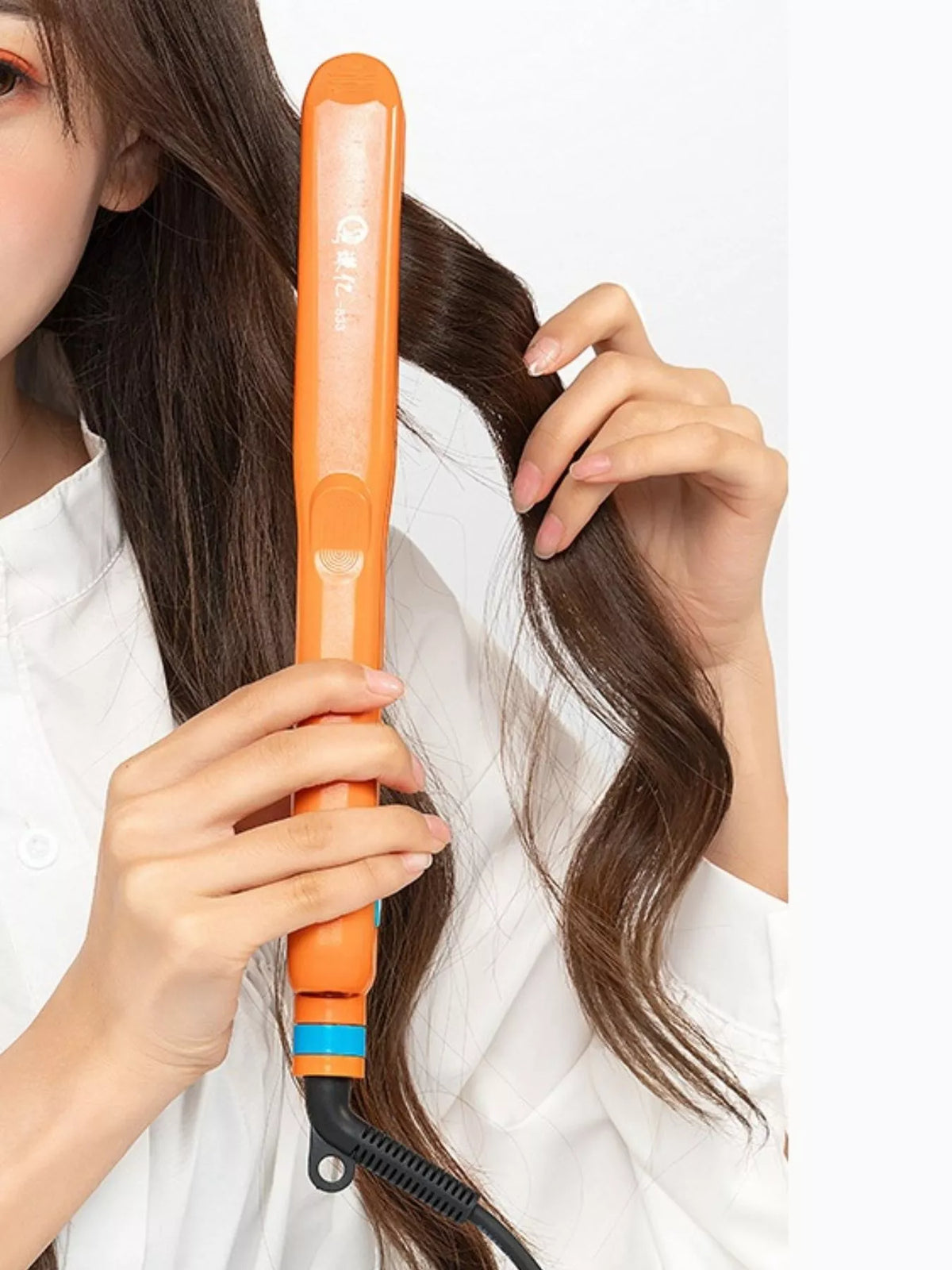 Orange hair straightener view