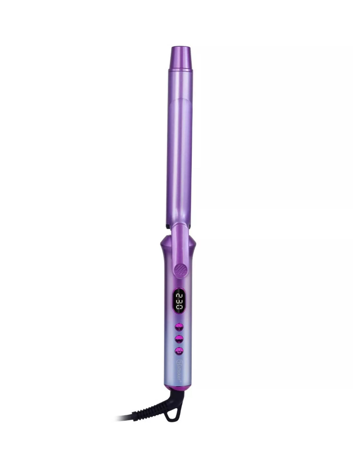 Temperature control curling iron controls