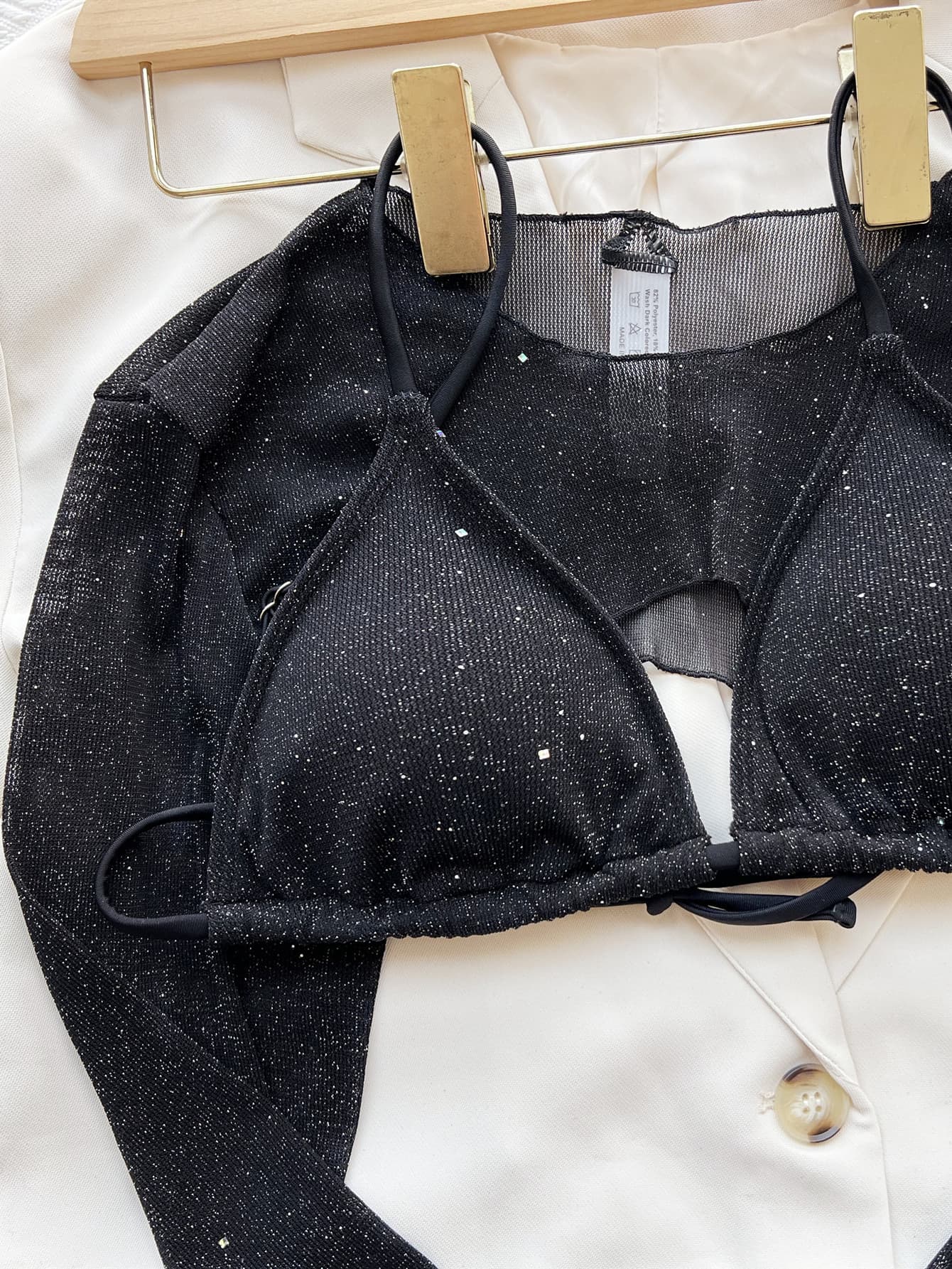 Glitter Three-Piece Swim Set - Fashorio