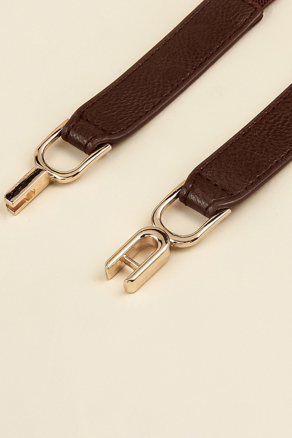 Alloy Buckle Elastic Belt - Fashorio
