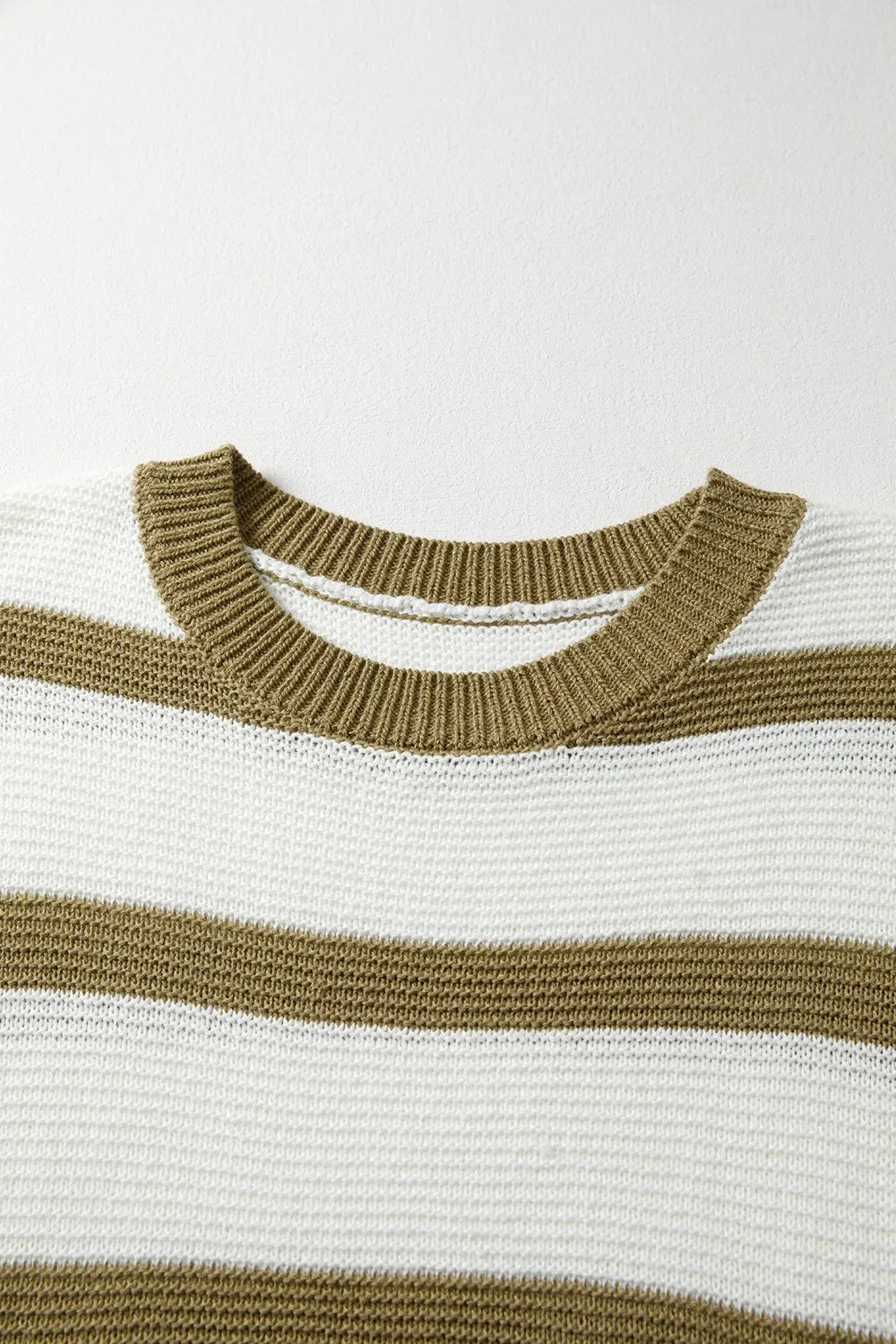 Stripe Tie Open Side Sweater Knitted Top - Fashorio
