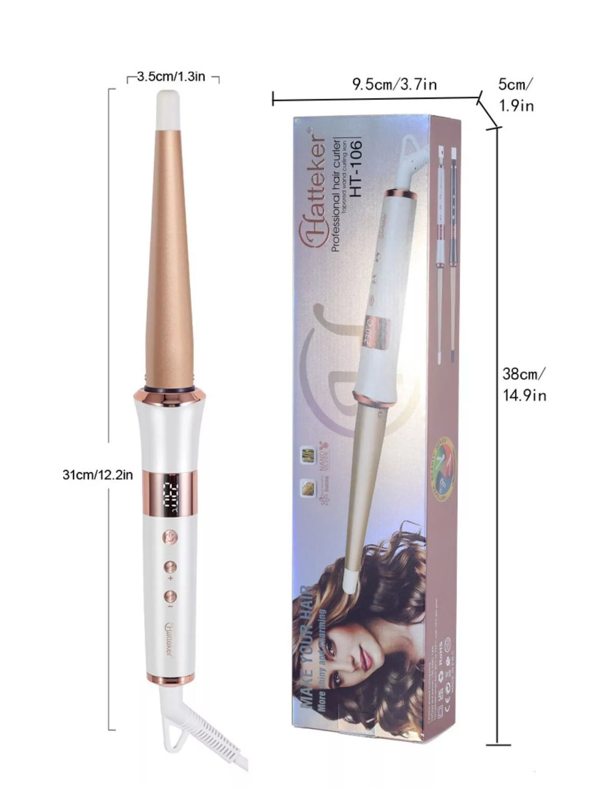 Fast heating curling iron full set