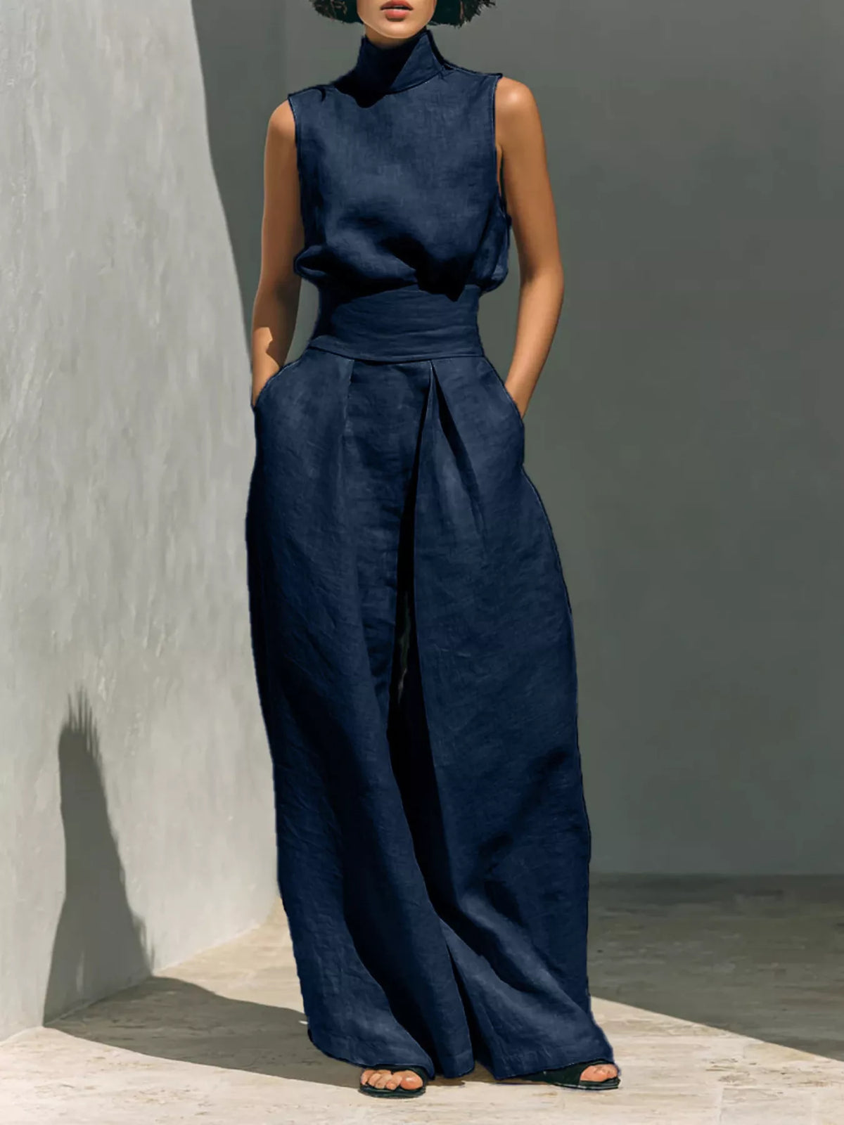 Turtleneck two piece set additional color