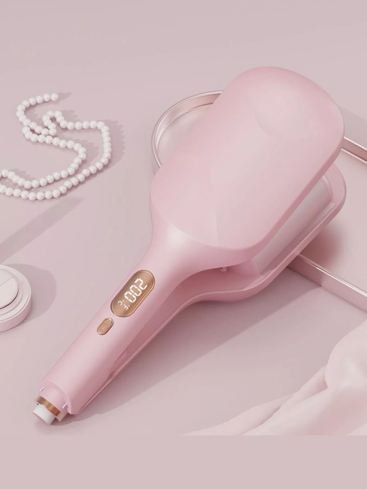Curling iron styling curls