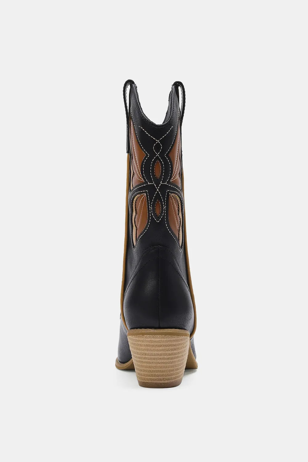 Butterfly cut out point toe boots toe close up