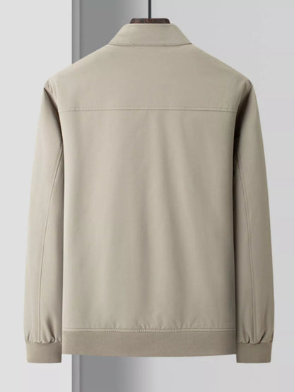 Men's Plus Size Zip Up Long Sleeve Jacket - Fashorio