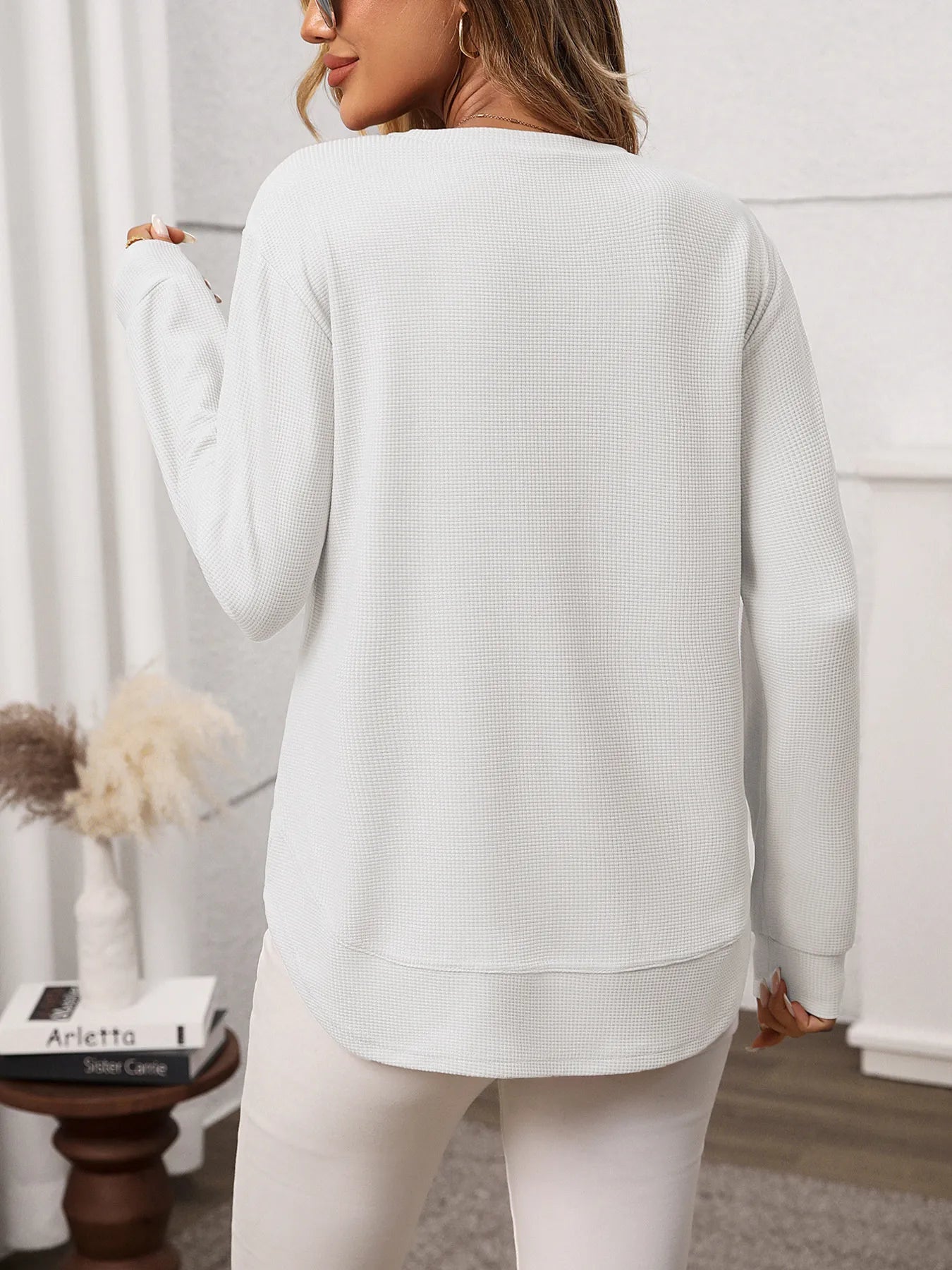 Long Sleeve Round Neck T-Shirt - Fashorio