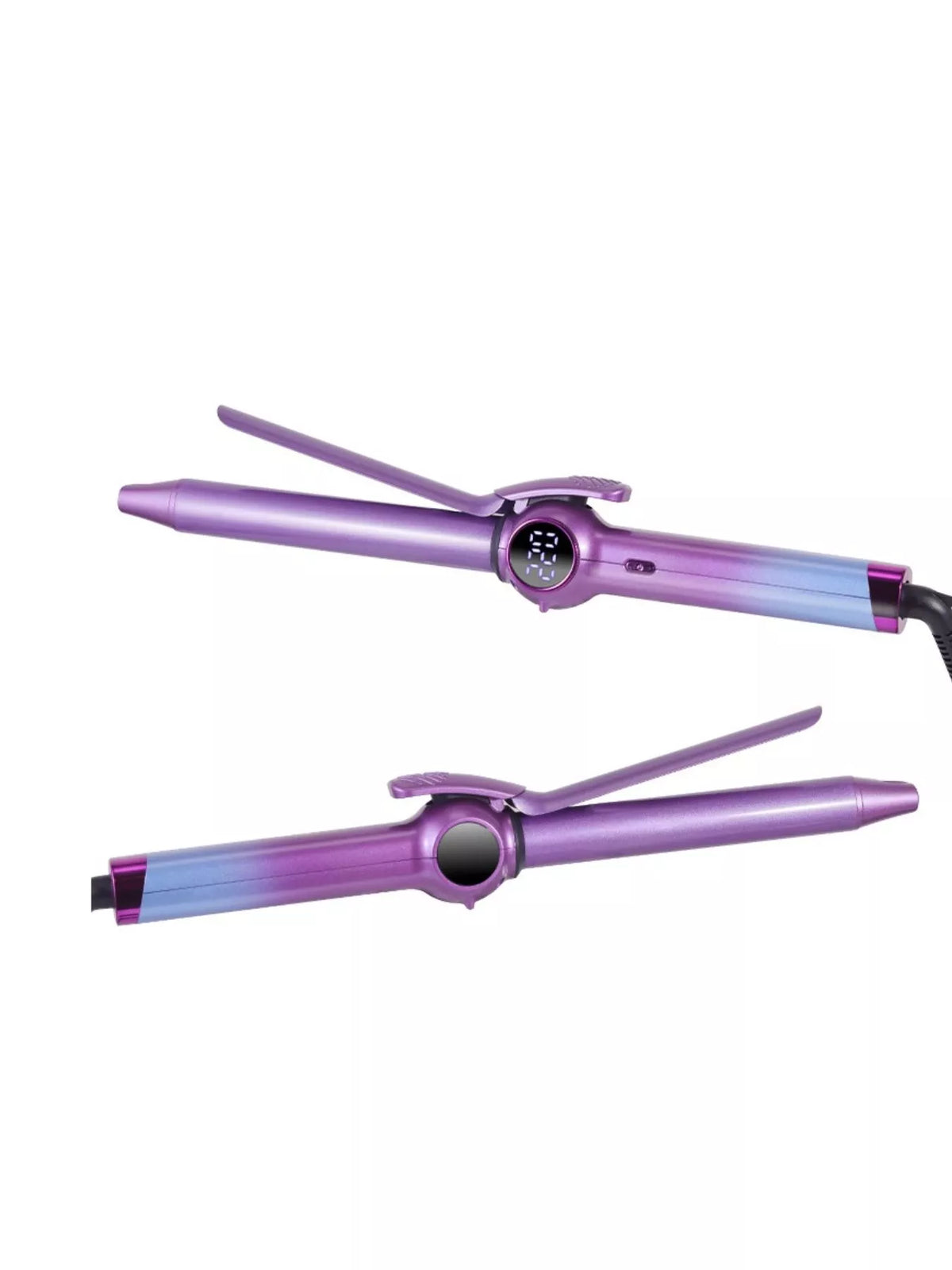 Curls created with the curling iron