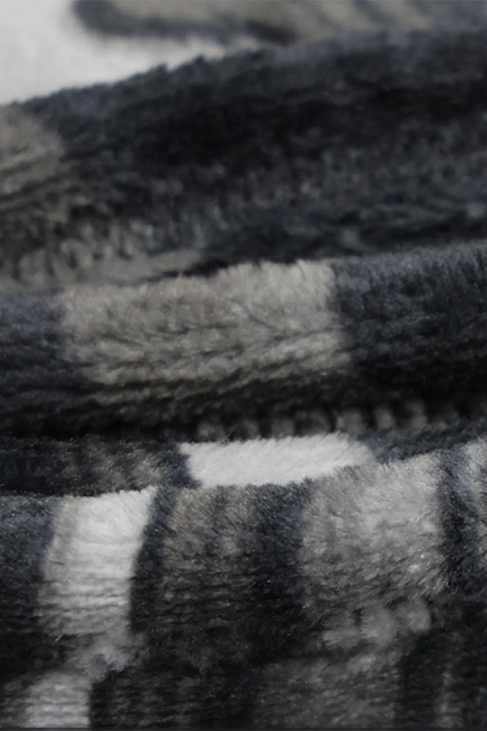 Fleece throw blanket folded view