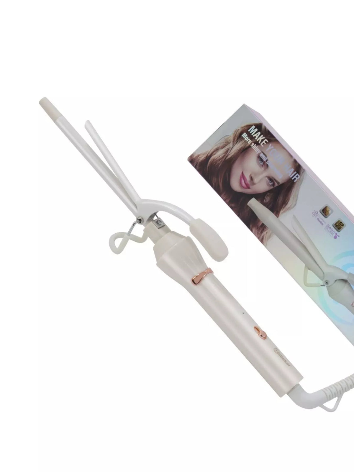 Curling iron heated barrel tip